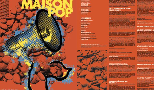 Affiche et brochure pour la Maison Populaire