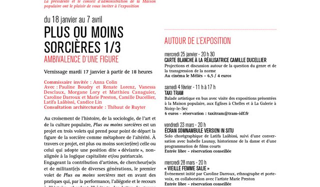 Carton d'invitation : Plus ou moins sorcières